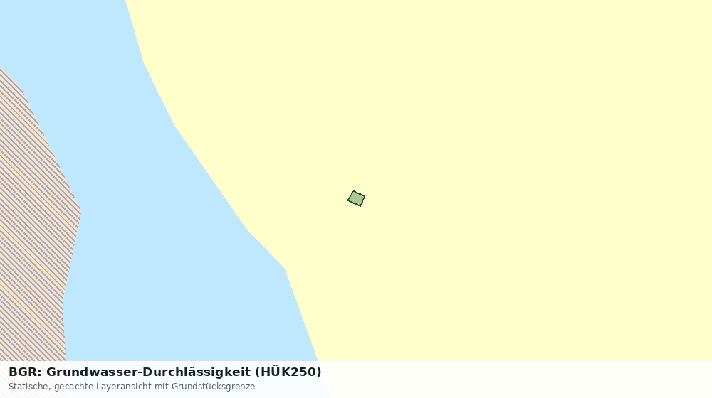 Statische Kartenansicht: BGR: Grundwasser-Durchlässigkeit (HÜK250)