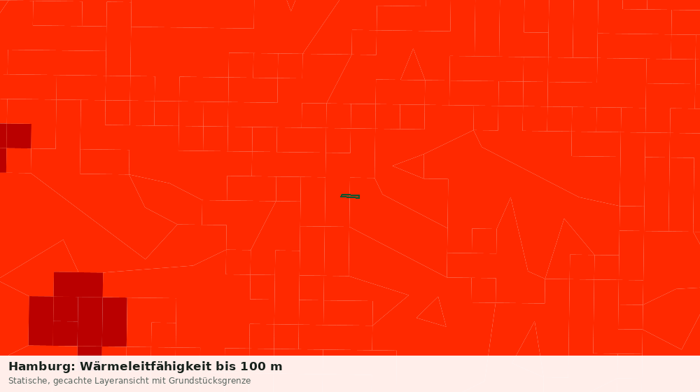 Statische Kartenansicht: Hamburg: Wärmeleitfähigkeit bis 100 m