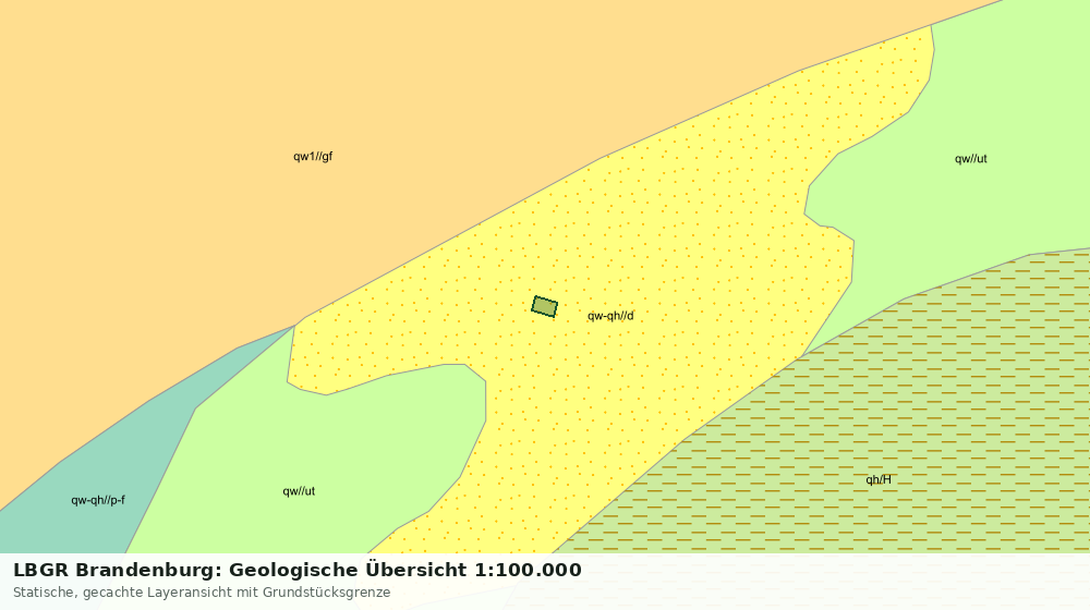 Statische Kartenansicht: LBGR Brandenburg: Geologische Übersicht 1:100.000