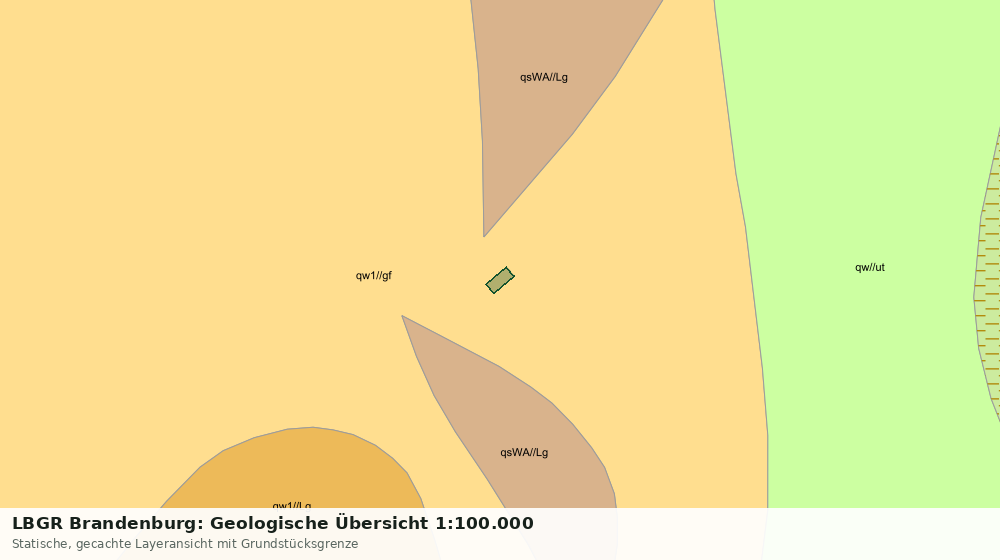 Statische Kartenansicht: LBGR Brandenburg: Geologische Übersicht 1:100.000