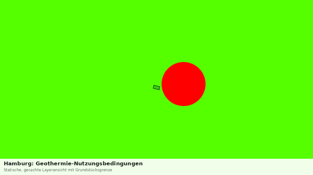 Statische Kartenansicht: Hamburg: Geothermie-Nutzungsbedingungen