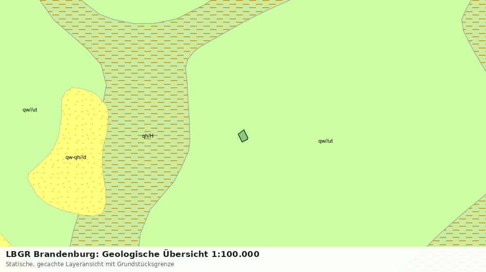 Statische Kartenansicht: LBGR Brandenburg: Geologische Übersicht 1:100.000