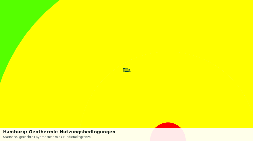 Statische Kartenansicht: Hamburg: Geothermie-Nutzungsbedingungen