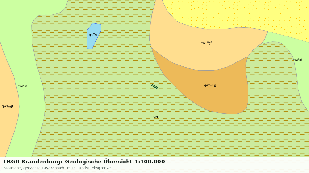 Statische Kartenansicht: LBGR Brandenburg: Geologische Übersicht 1:100.000