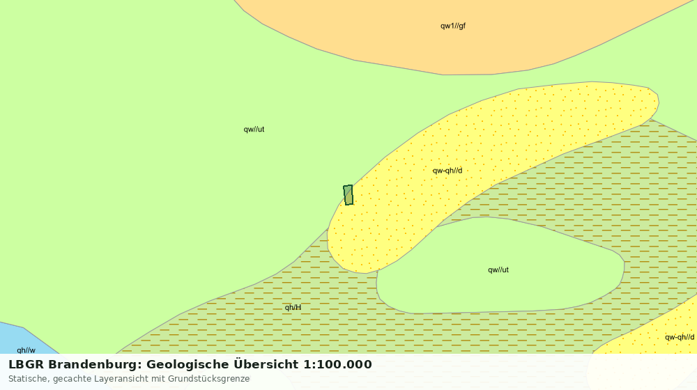 Statische Kartenansicht: LBGR Brandenburg: Geologische Übersicht 1:100.000
