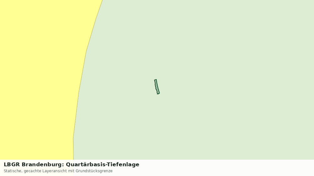 Statische Kartenansicht: LBGR Brandenburg: Quartärbasis-Tiefenlage