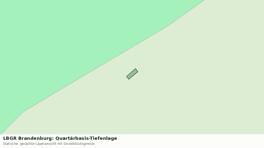 Statische Kartenansicht: LBGR Brandenburg: Quartärbasis-Tiefenlage