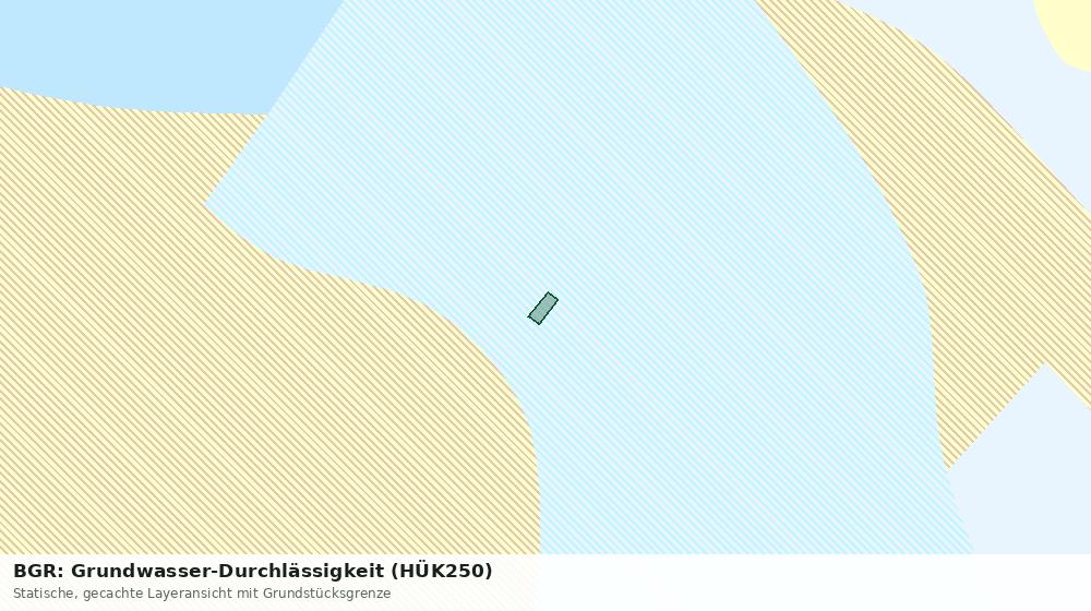 Statische Kartenansicht: BGR: Grundwasser-Durchlässigkeit (HÜK250)