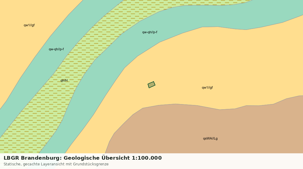 Statische Kartenansicht: LBGR Brandenburg: Geologische Übersicht 1:100.000
