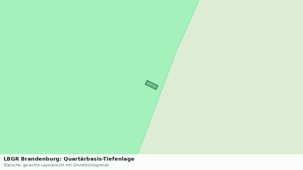 Statische Kartenansicht: LBGR Brandenburg: Quartärbasis-Tiefenlage