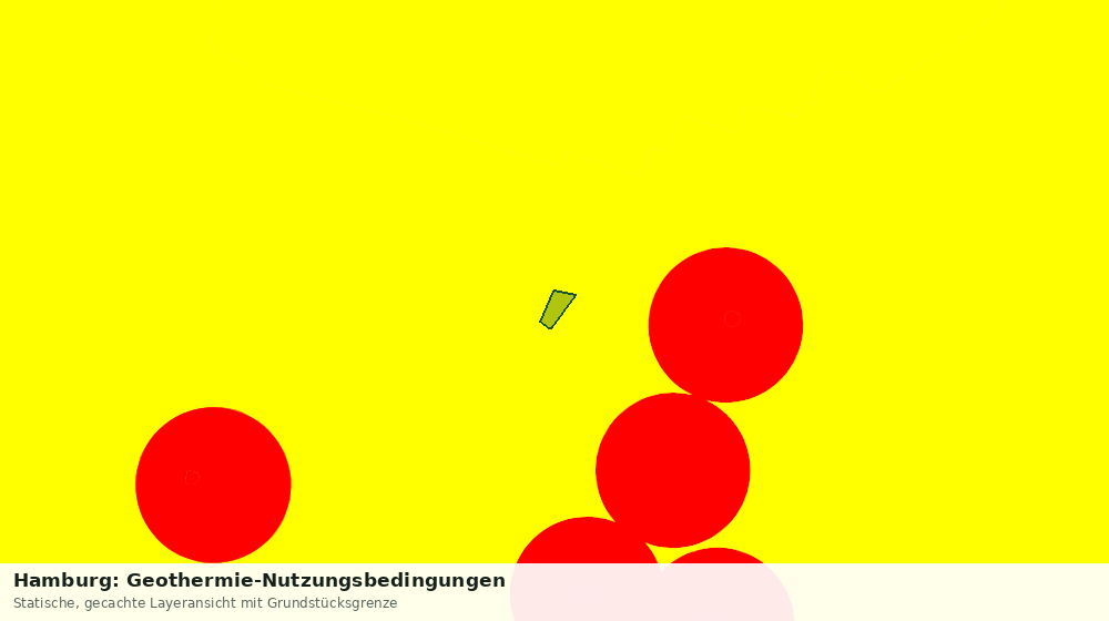 Statische Kartenansicht: Hamburg: Geothermie-Nutzungsbedingungen