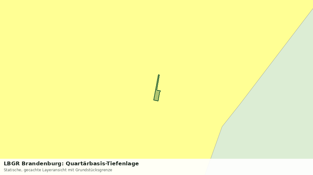 Statische Kartenansicht: LBGR Brandenburg: Quartärbasis-Tiefenlage