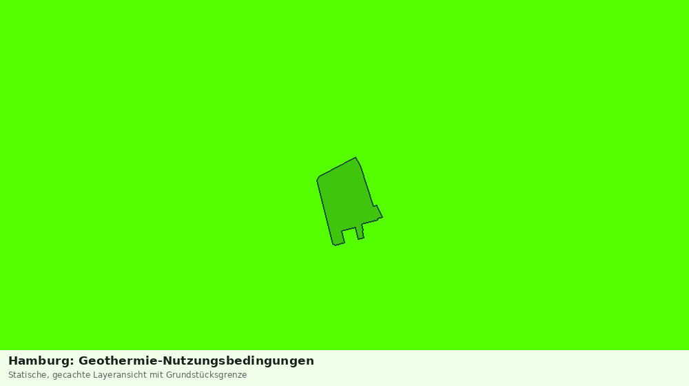 Statische Kartenansicht: Hamburg: Geothermie-Nutzungsbedingungen