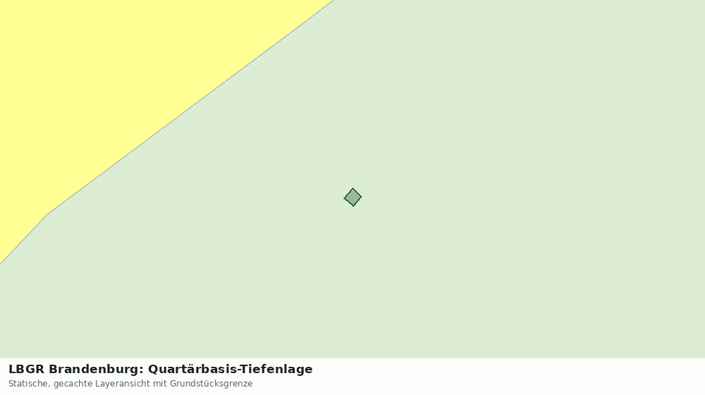 Statische Kartenansicht: LBGR Brandenburg: Quartärbasis-Tiefenlage