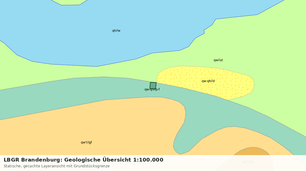 Statische Kartenansicht: LBGR Brandenburg: Geologische Übersicht 1:100.000