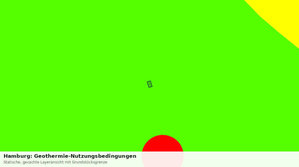 Statische Kartenansicht: Hamburg: Geothermie-Nutzungsbedingungen