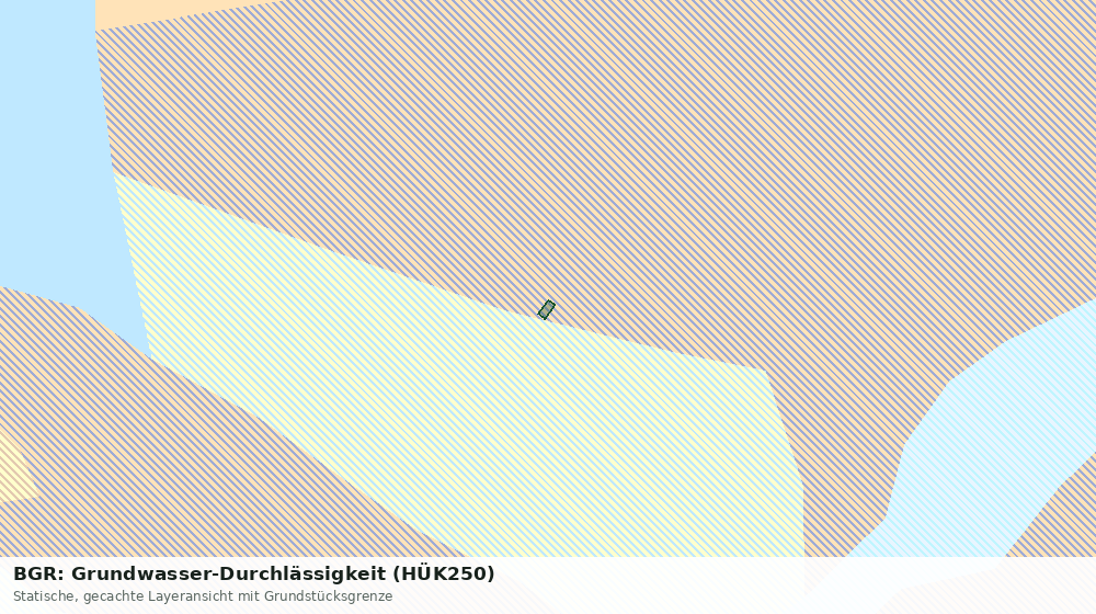 Statische Kartenansicht: BGR: Grundwasser-Durchlässigkeit (HÜK250)