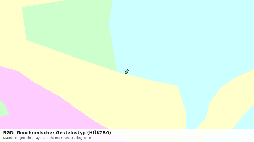 Statische Kartenansicht: BGR: Geochemischer Gesteinstyp (HÜK250)