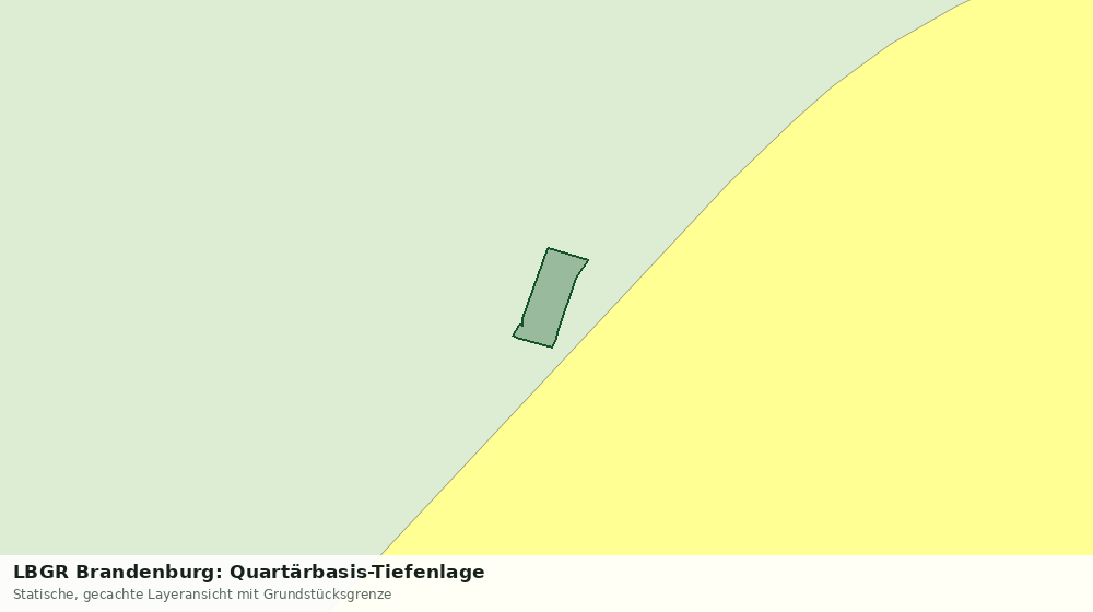 Statische Kartenansicht: LBGR Brandenburg: Quartärbasis-Tiefenlage
