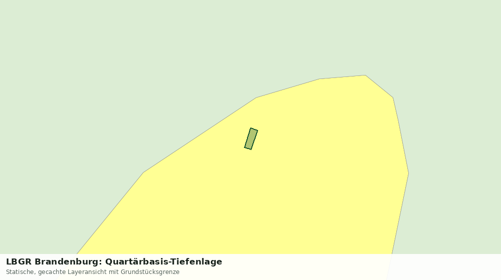Statische Kartenansicht: LBGR Brandenburg: Quartärbasis-Tiefenlage
