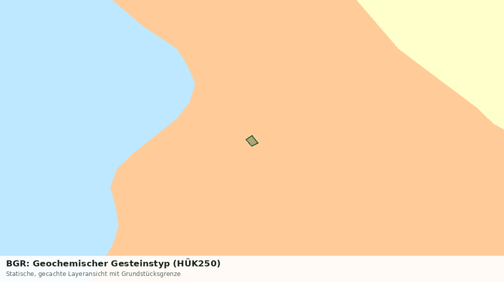 Statische Kartenansicht: BGR: Geochemischer Gesteinstyp (HÜK250)