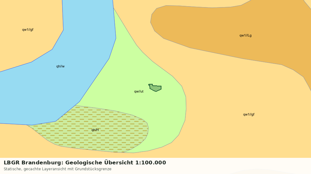 Statische Kartenansicht: LBGR Brandenburg: Geologische Übersicht 1:100.000