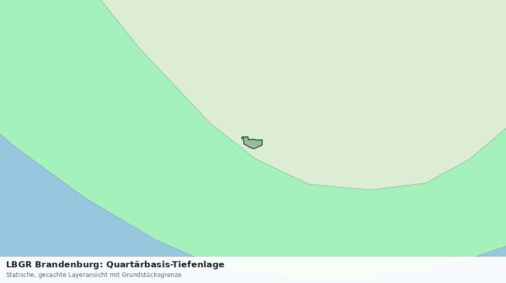 Statische Kartenansicht: LBGR Brandenburg: Quartärbasis-Tiefenlage