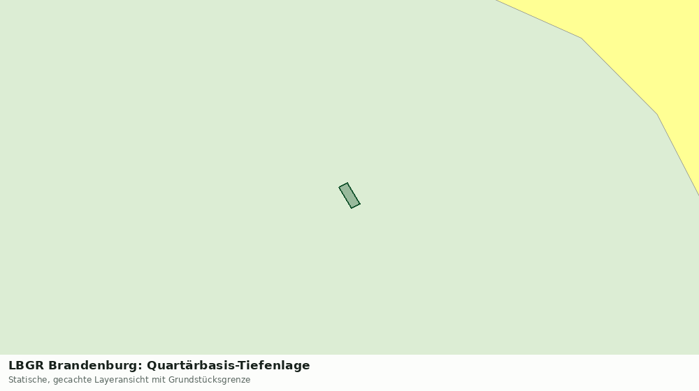 Statische Kartenansicht: LBGR Brandenburg: Quartärbasis-Tiefenlage