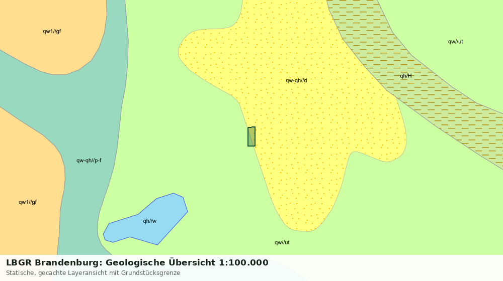 Statische Kartenansicht: LBGR Brandenburg: Geologische Übersicht 1:100.000