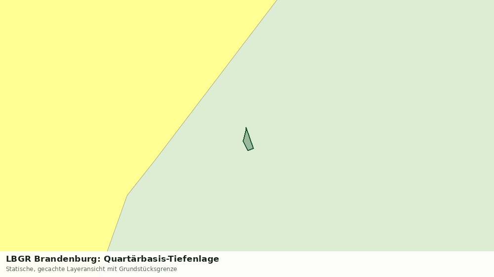 Statische Kartenansicht: LBGR Brandenburg: Quartärbasis-Tiefenlage