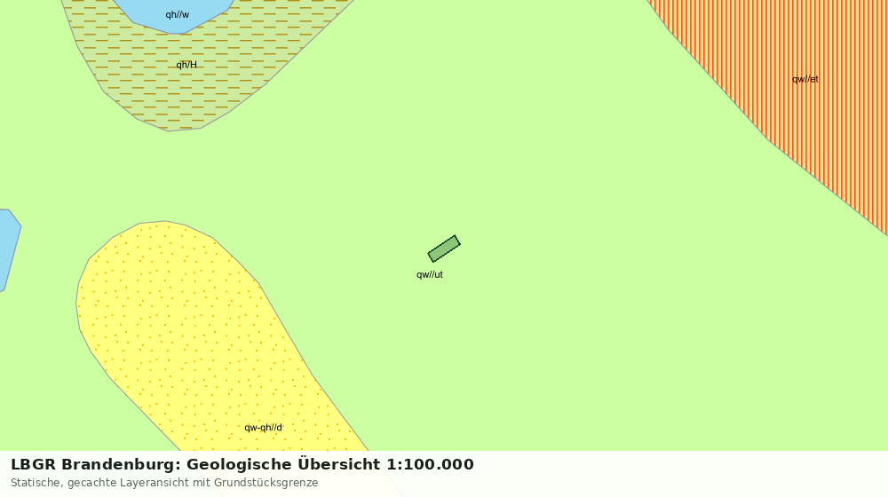 Statische Kartenansicht: LBGR Brandenburg: Geologische Übersicht 1:100.000