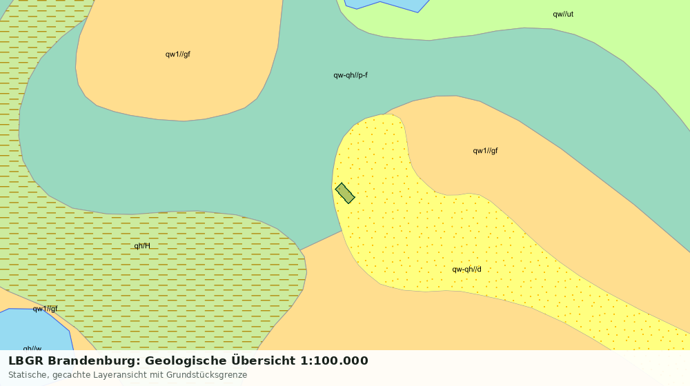 Statische Kartenansicht: LBGR Brandenburg: Geologische Übersicht 1:100.000