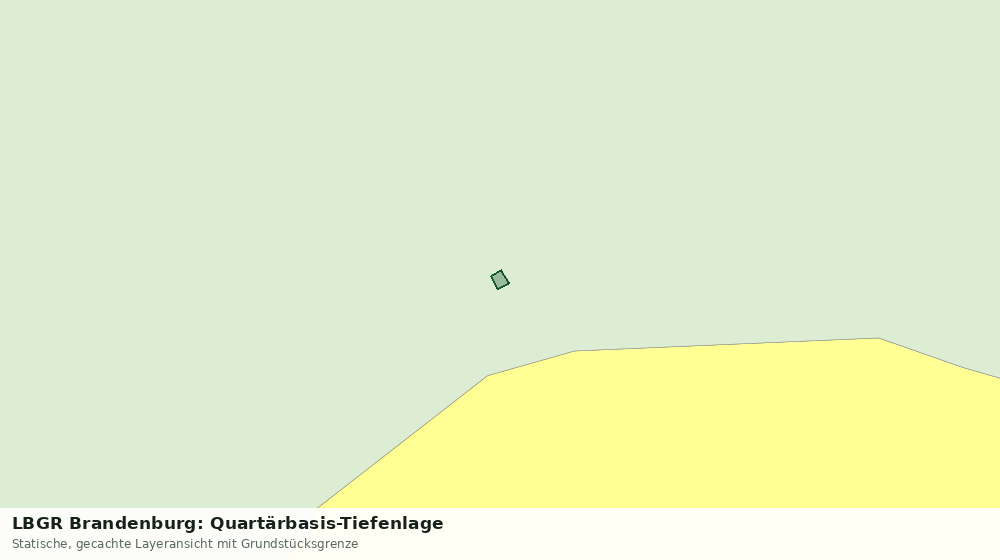 Statische Kartenansicht: LBGR Brandenburg: Quartärbasis-Tiefenlage