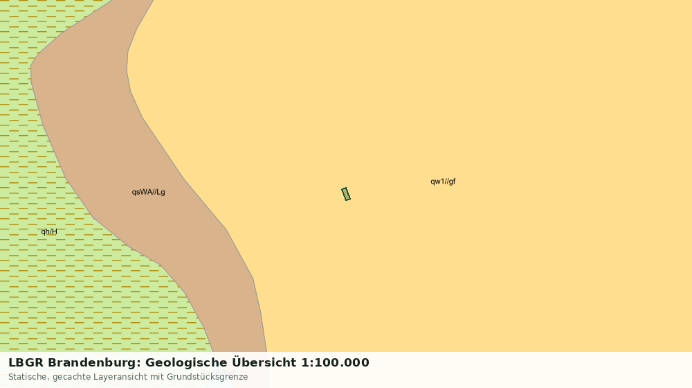 Statische Kartenansicht: LBGR Brandenburg: Geologische Übersicht 1:100.000