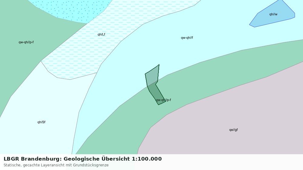 Statische Kartenansicht: LBGR Brandenburg: Geologische Übersicht 1:100.000