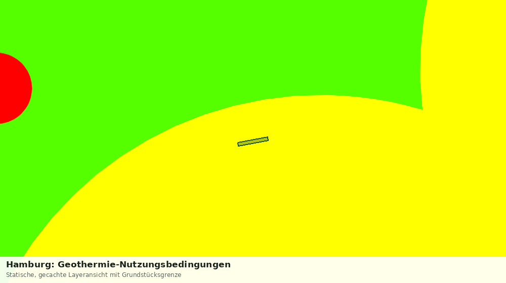 Statische Kartenansicht: Hamburg: Geothermie-Nutzungsbedingungen