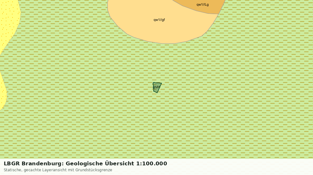 Statische Kartenansicht: LBGR Brandenburg: Geologische Übersicht 1:100.000