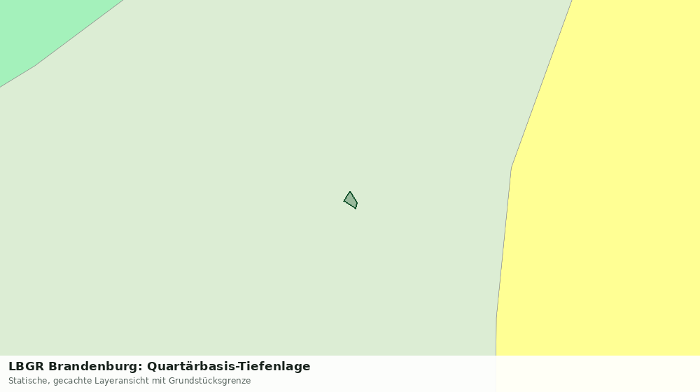 Statische Kartenansicht: LBGR Brandenburg: Quartärbasis-Tiefenlage