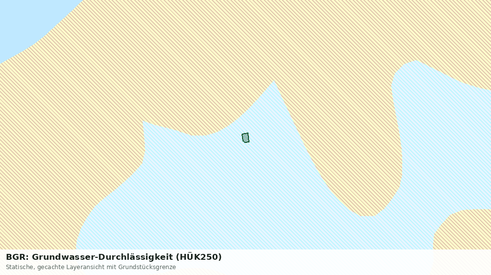 Statische Kartenansicht: BGR: Grundwasser-Durchlässigkeit (HÜK250)