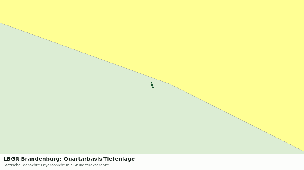 Statische Kartenansicht: LBGR Brandenburg: Quartärbasis-Tiefenlage