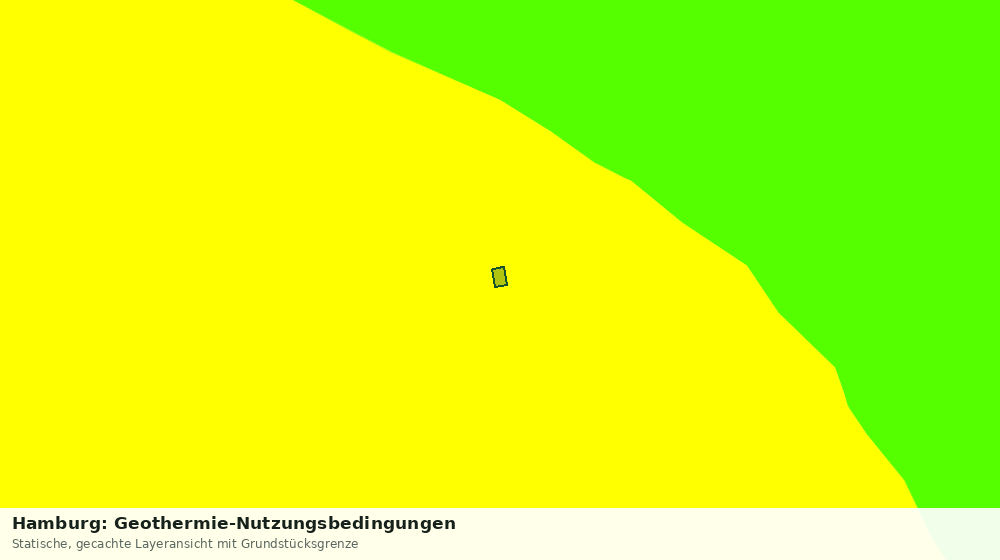 Statische Kartenansicht: Hamburg: Geothermie-Nutzungsbedingungen