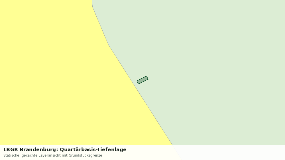 Statische Kartenansicht: LBGR Brandenburg: Quartärbasis-Tiefenlage