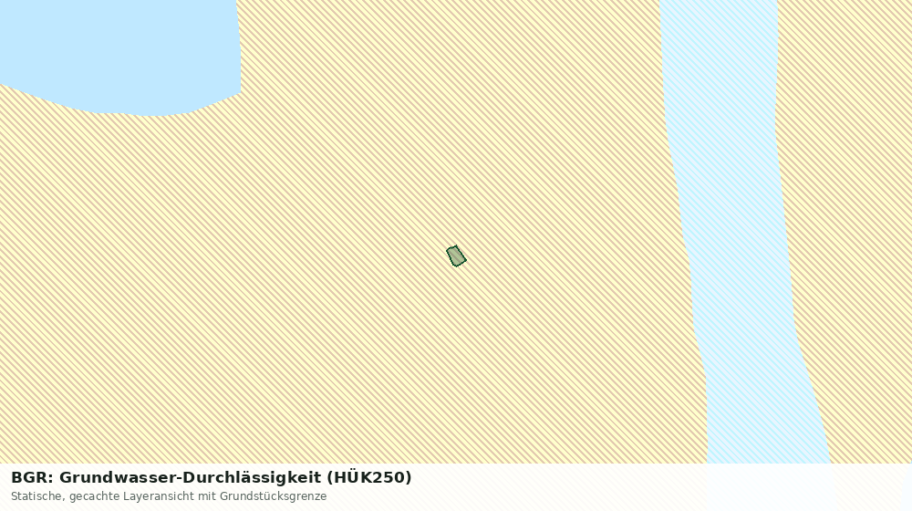 Statische Kartenansicht: BGR: Grundwasser-Durchlässigkeit (HÜK250)