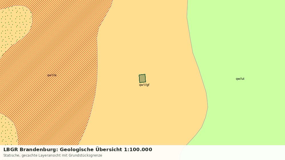 Statische Kartenansicht: LBGR Brandenburg: Geologische Übersicht 1:100.000