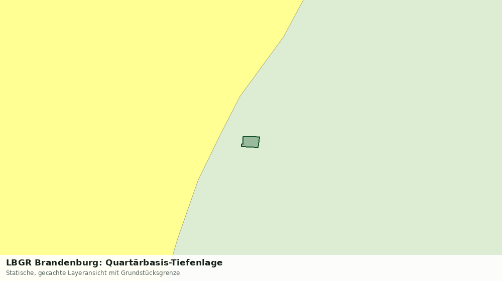Statische Kartenansicht: LBGR Brandenburg: Quartärbasis-Tiefenlage