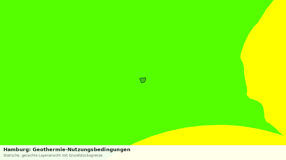 Statische Kartenansicht: Hamburg: Geothermie-Nutzungsbedingungen