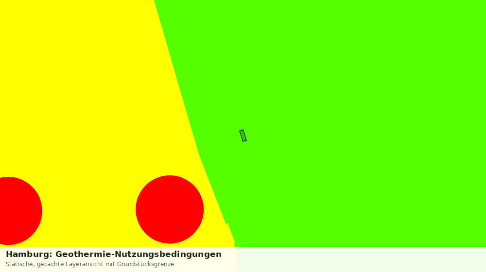 Statische Kartenansicht: Hamburg: Geothermie-Nutzungsbedingungen
