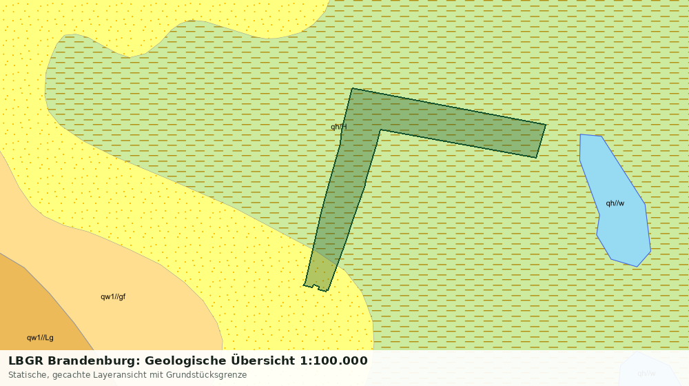 Statische Kartenansicht: LBGR Brandenburg: Geologische Übersicht 1:100.000