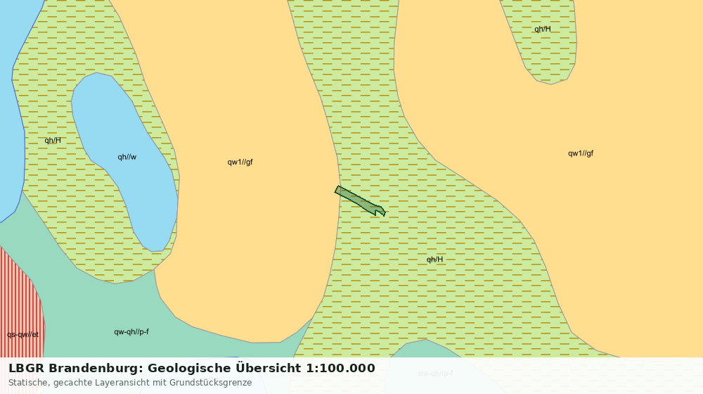 Statische Kartenansicht: LBGR Brandenburg: Geologische Übersicht 1:100.000