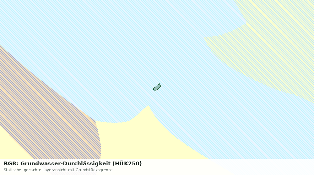 Statische Kartenansicht: BGR: Grundwasser-Durchlässigkeit (HÜK250)